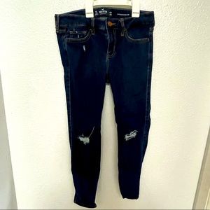 HOLLISTER USED Low rise super skinny crop Size 7S